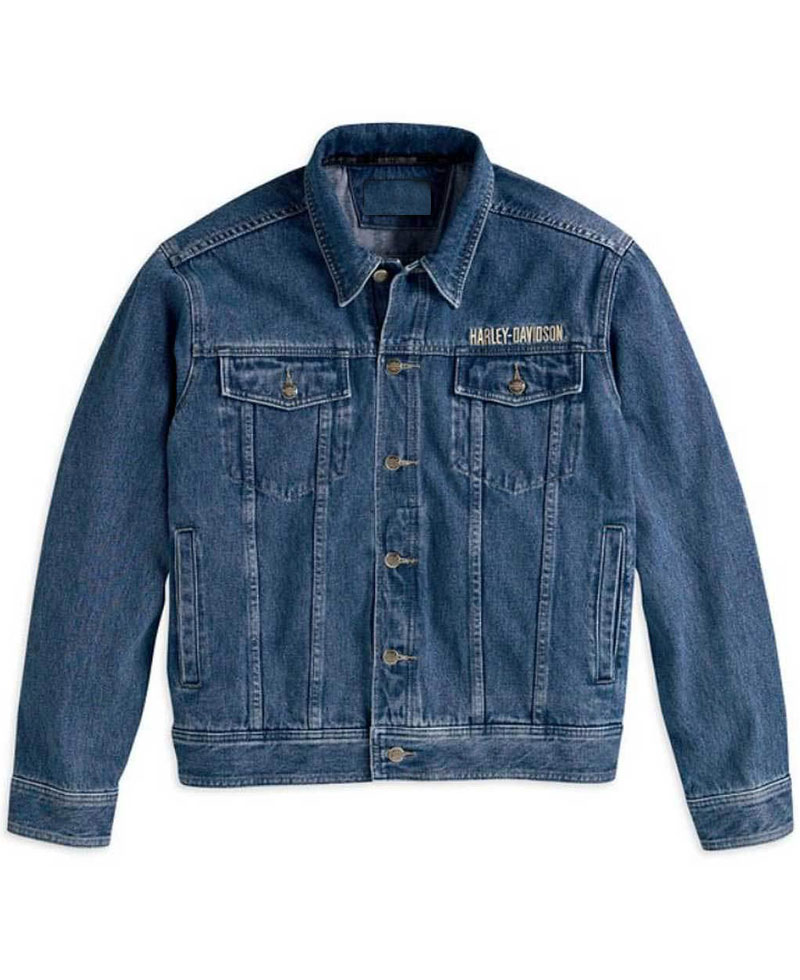 Harley Davidson Denim Bike Rider Jacket harley davidson jean jacket