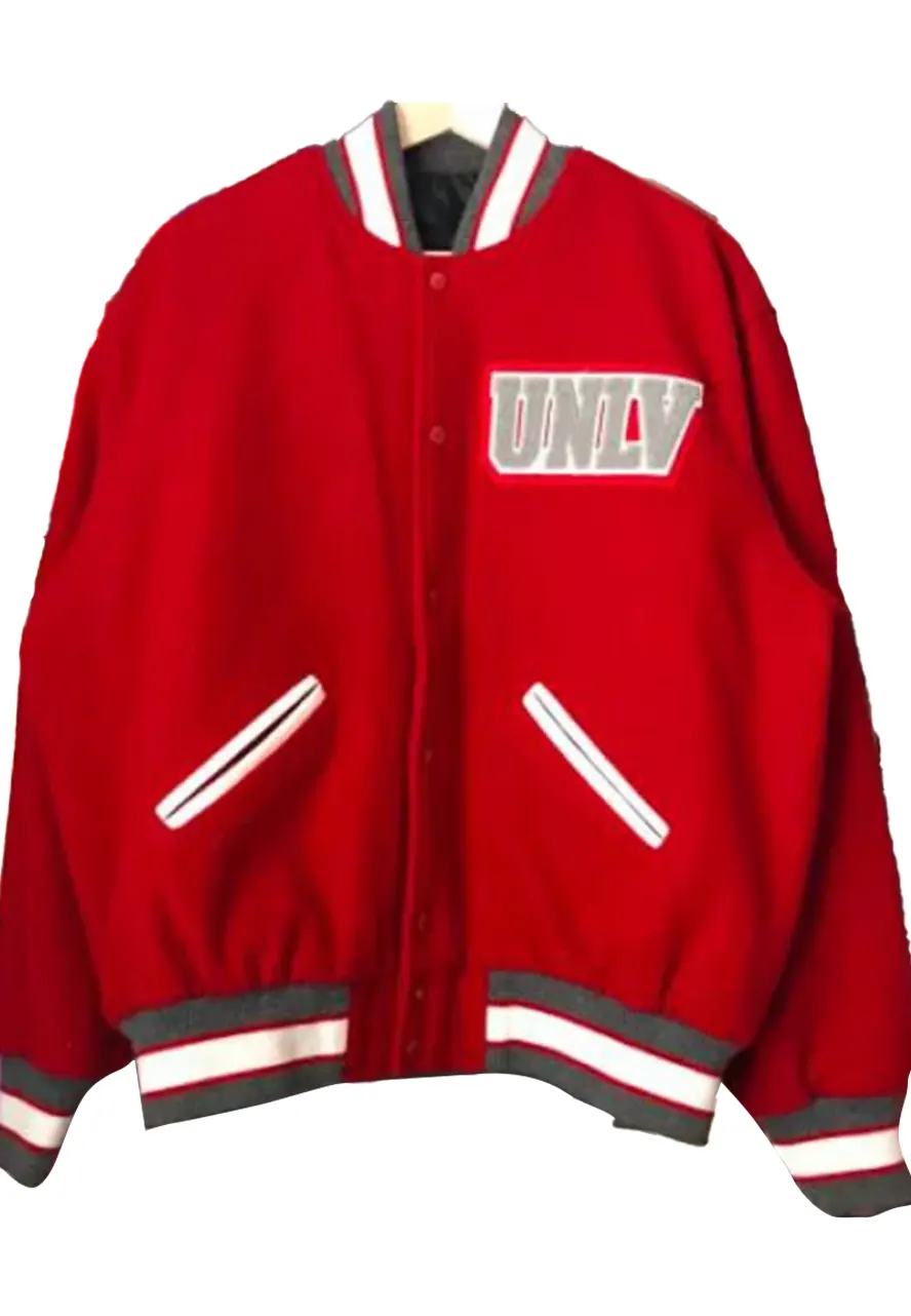 Men's UNLV Letterman Red Jacket Men's UNLV Letterman Red Jacket