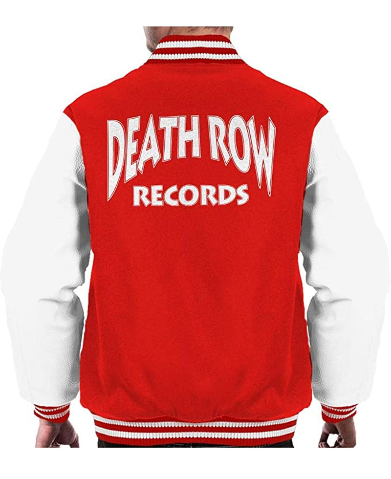 Men's Varsity Death Row Records Logo Jacket Men's Varsity Death Row Records Logo Jacket - Image 3