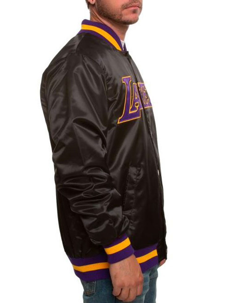 Men's Lakers Los Angeles Bomber Jacket Men's Lakers Los Angeles Bomber Jacket - Image 5