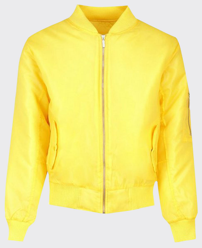 Men's MA-1 Flight Yellow Bomber Jacket