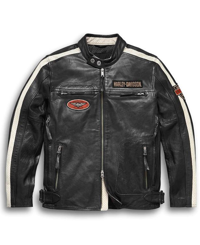 Men's Motorcycle Harley Davidson Command Black Leather Jacket Men's Motorcycle Harley Davidson Command Black Leather Jacket