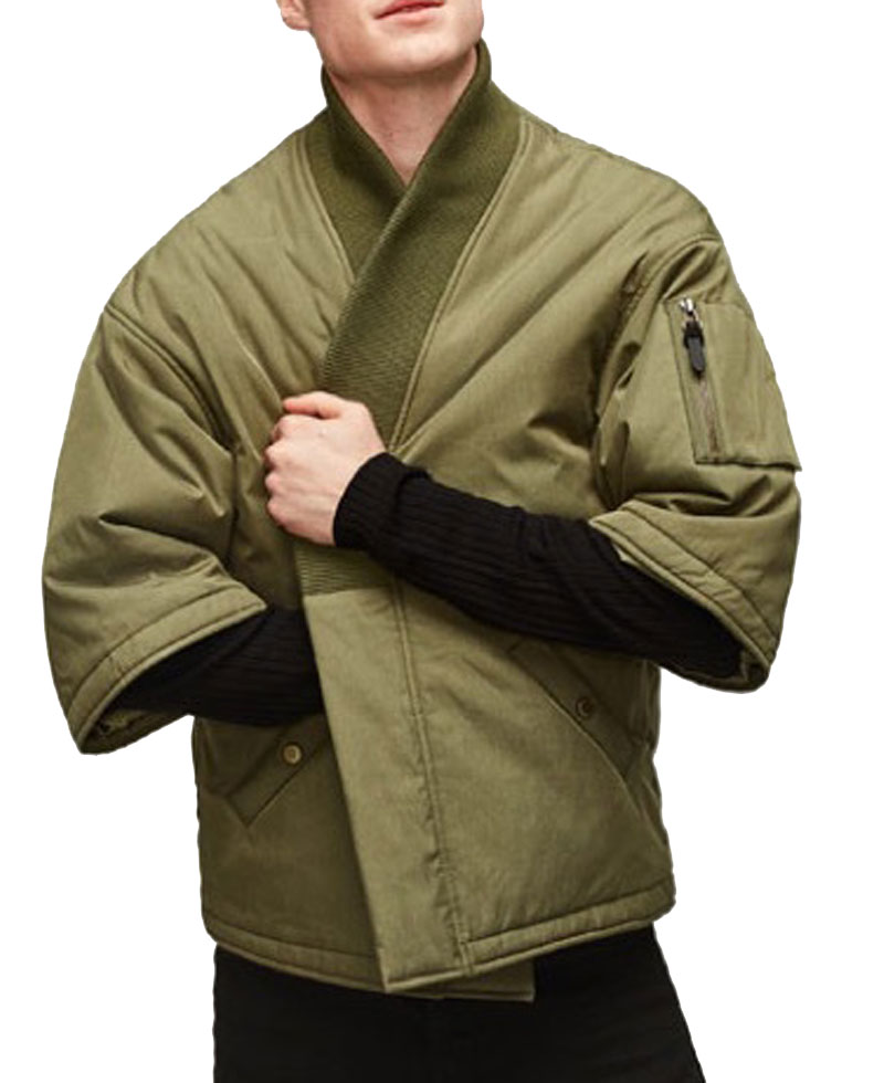 Men's Kimono Short Sleeve Jacket Men's Kimono Short Sleeve Jacket - Image 3