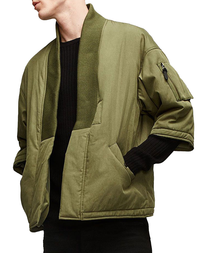 Men's Kimono Short Sleeve Jacket Men's Kimono Short Sleeve Jacket - Image 4