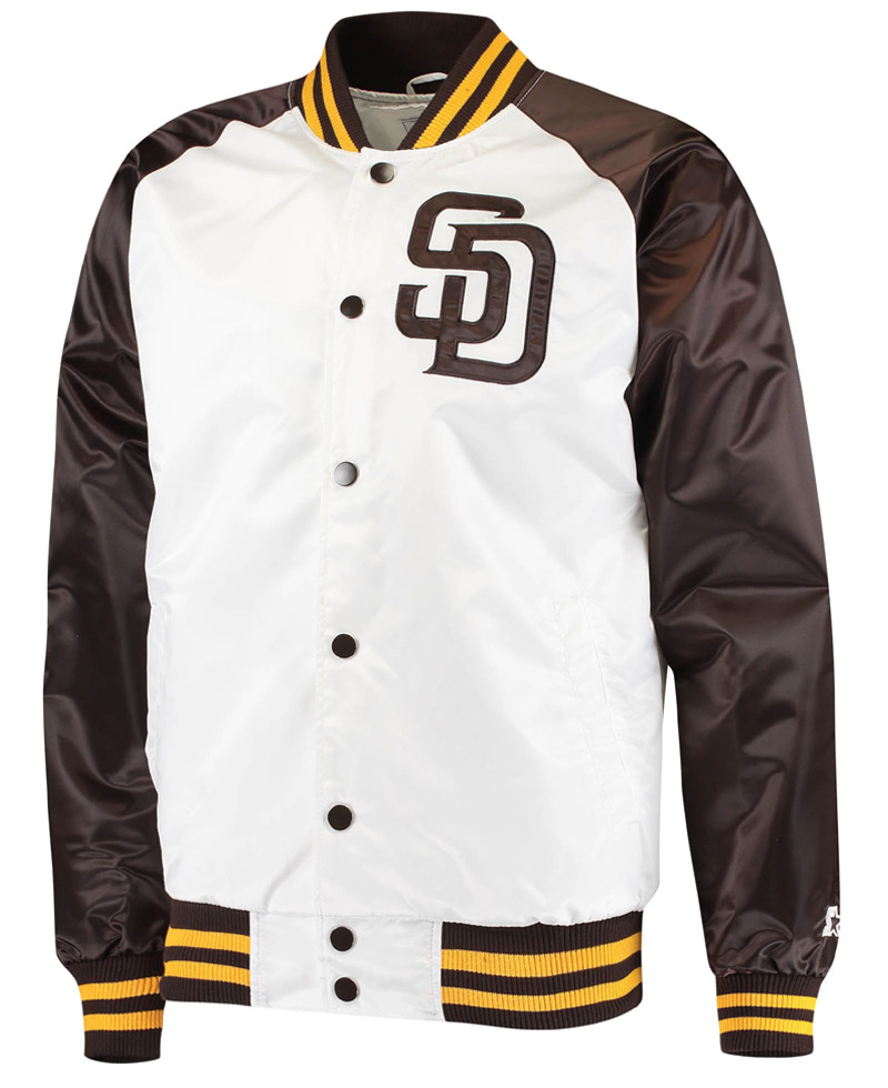 Men's San Diego SD Padres Bomber Jacket Men's San Diego SD Padres Bomber Jacket