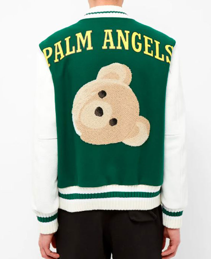 Men's Palm Angels Letterman P Jacket Men's Palm Angels Letterman P Jacket - Image 2