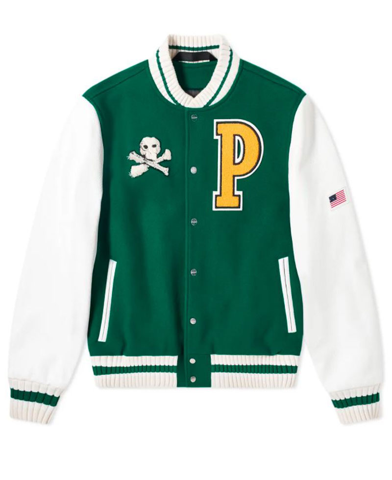 Men's Palm Angels Letterman P Jacket Men's Palm Angels Letterman P Jacket