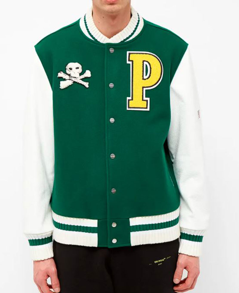 Men's Palm Angels Letterman P Jacket Men's Palm Angels Letterman P Jacket - Image 3
