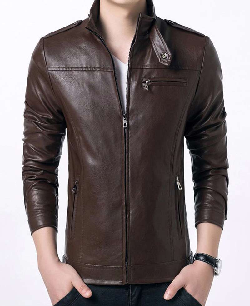 Men's Slim Fit Formal Brown Jacket Men's Slim Fit Formal Brown Jacket - Image 3