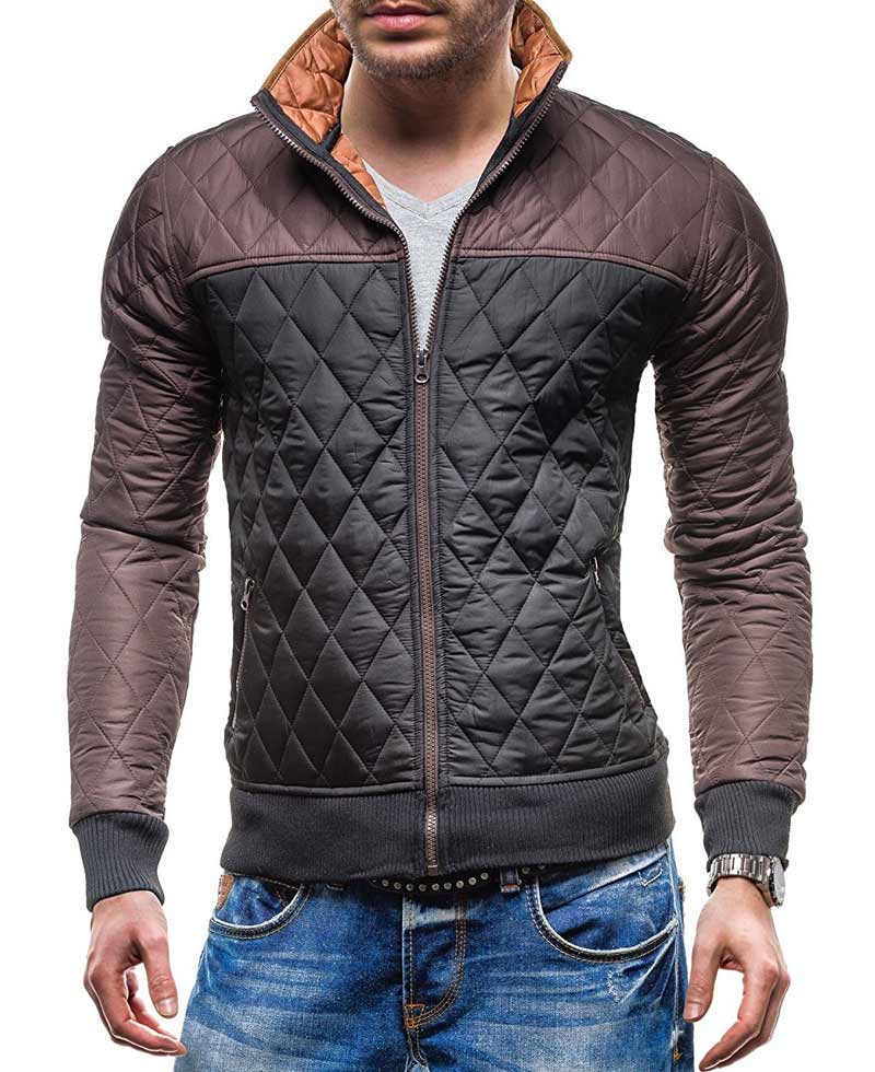 Men's Slim Fit Casual Satin Jacket