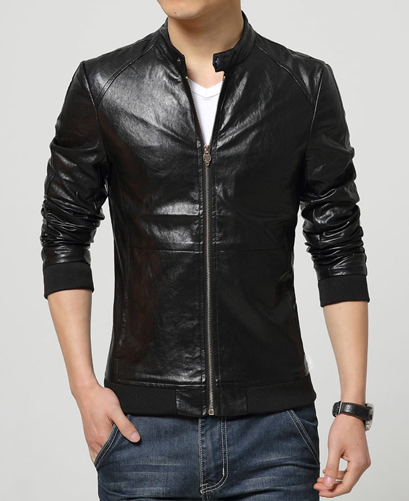 Men's Slim Fit Snap Tab Collar Casual Wear Jacket Men's Slim Fit Snap Tab Collar Casual Wear Jacket