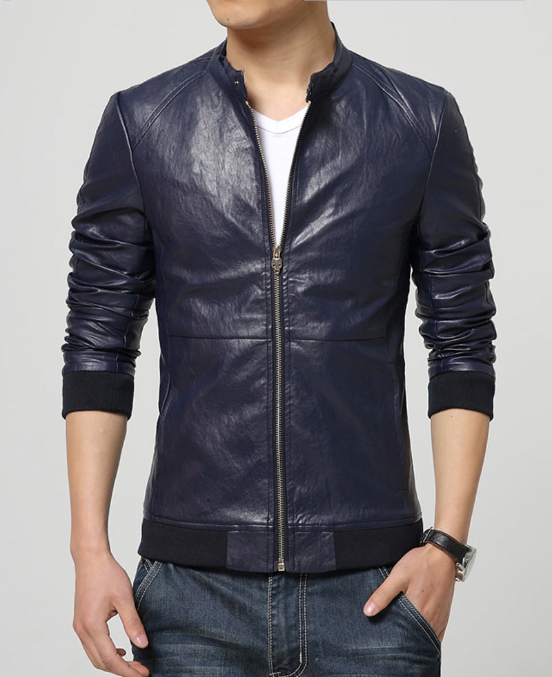 Men's Slim Fit Snap Tab Collar Casual Wear Jacket Men's Slim Fit Snap Tab Collar Casual Wear Jacket - Image 3