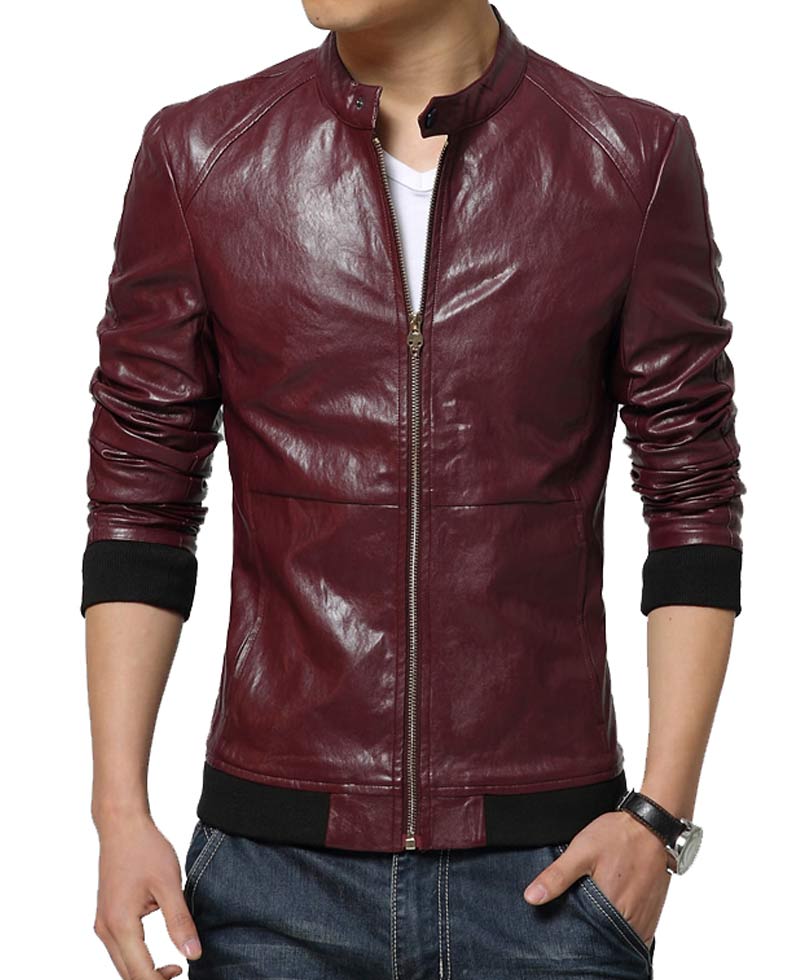 Men's Slim Fit Snap Tab Collar Casual Wear Jacket Men's Slim Fit Snap Tab Collar Casual Wear Jacket - Image 2