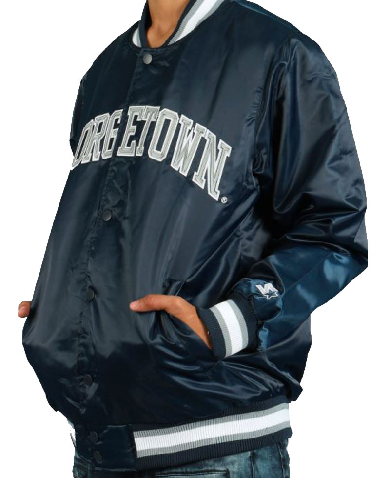 Men's Blue Georgetown Hoyas Jacket mens hoyas georgetown jacket