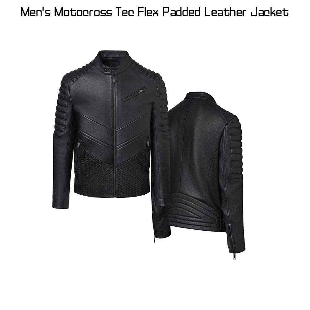 Men's Motocross Tec Flex Padded Leather Jacket Men's Motocross Tec Flex Padded Leather Jacket - Image 6