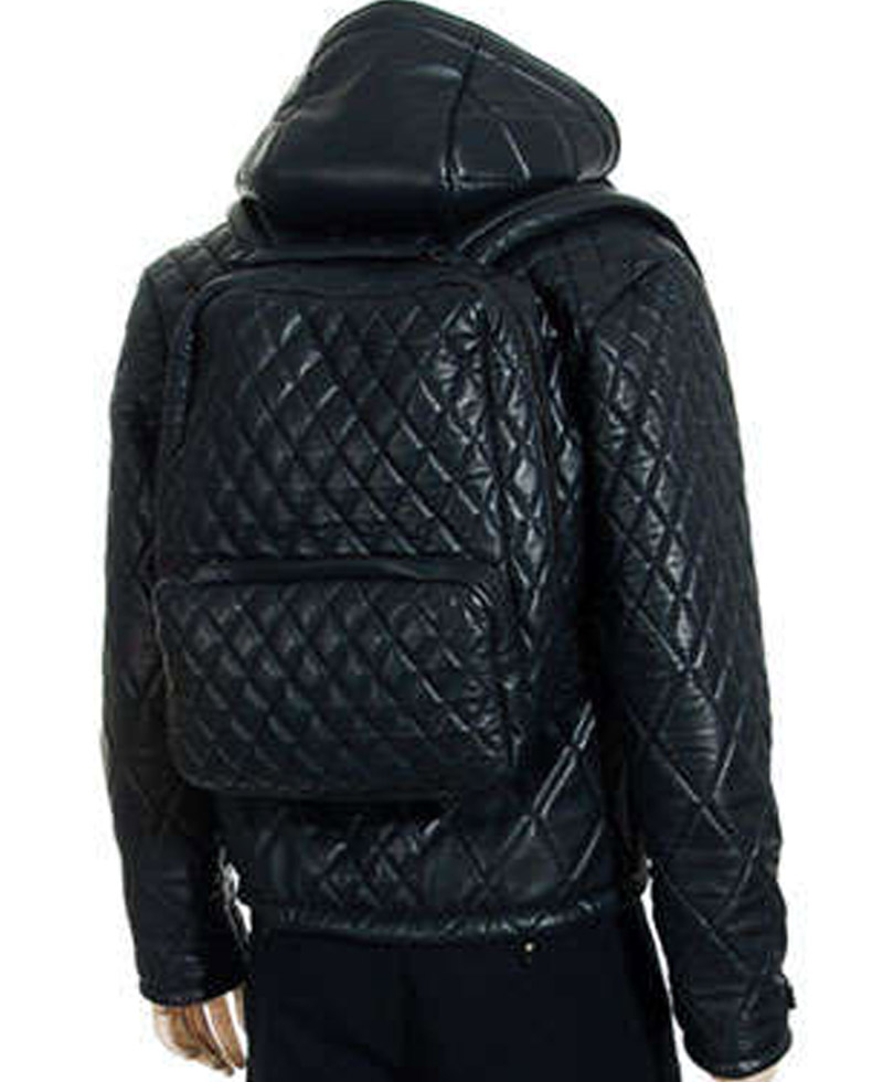 Men's Thief Black Leather Jacket Men's Thief Black Leather Jacket - Image 4