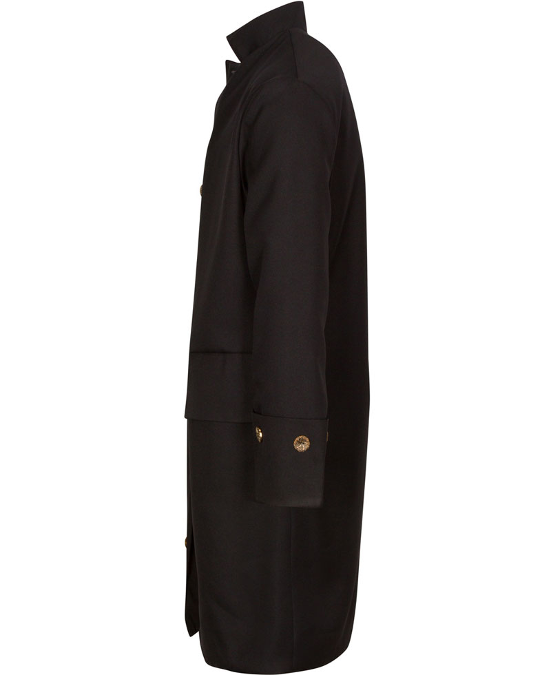 Men's Civilian Militia Colonial Black Coat Men's Civilian Militia Colonial Black Coat - Image 3