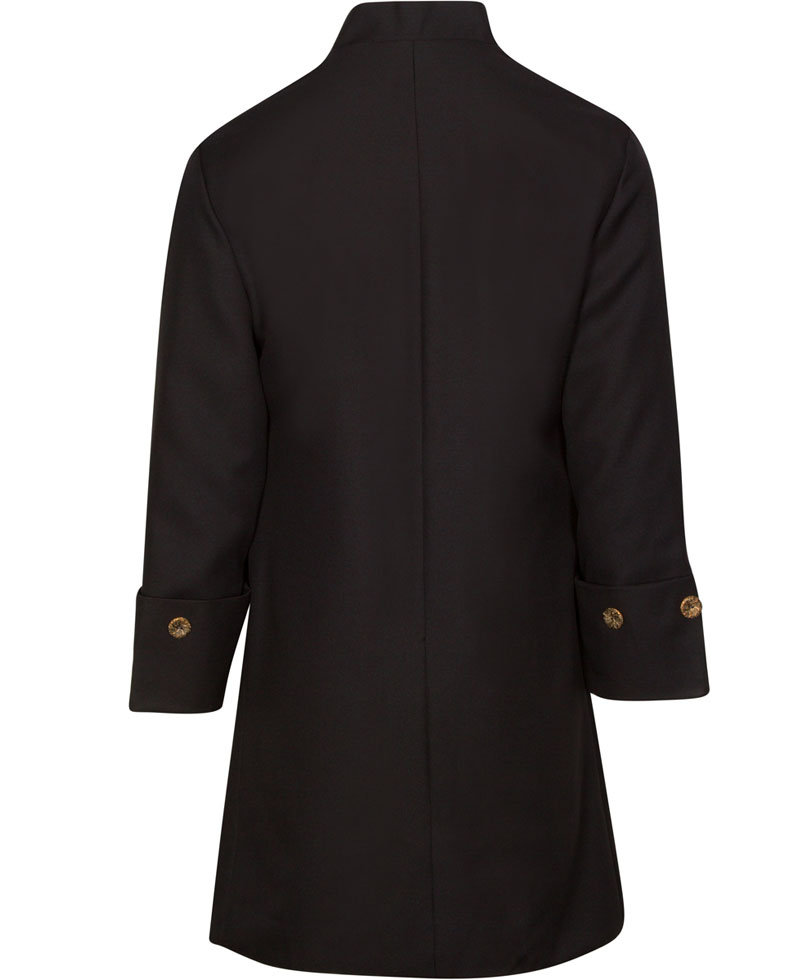 Men's Civilian Militia Colonial Black Coat Men's Civilian Militia Colonial Black Coat - Image 2