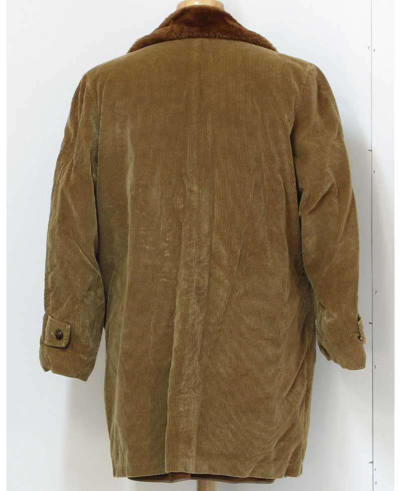Men's Zero King Car Coat with Fur Collar zero king trench coat