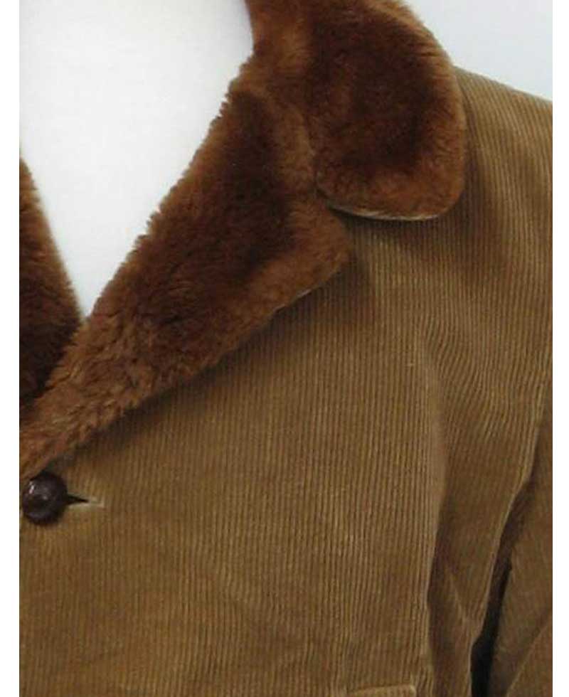 Men's Zero King Car Coat with Fur Collar zero king fur coat