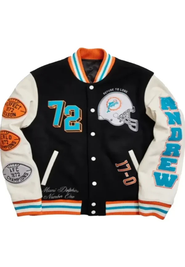 Miami Dolphins Letterman Jacket