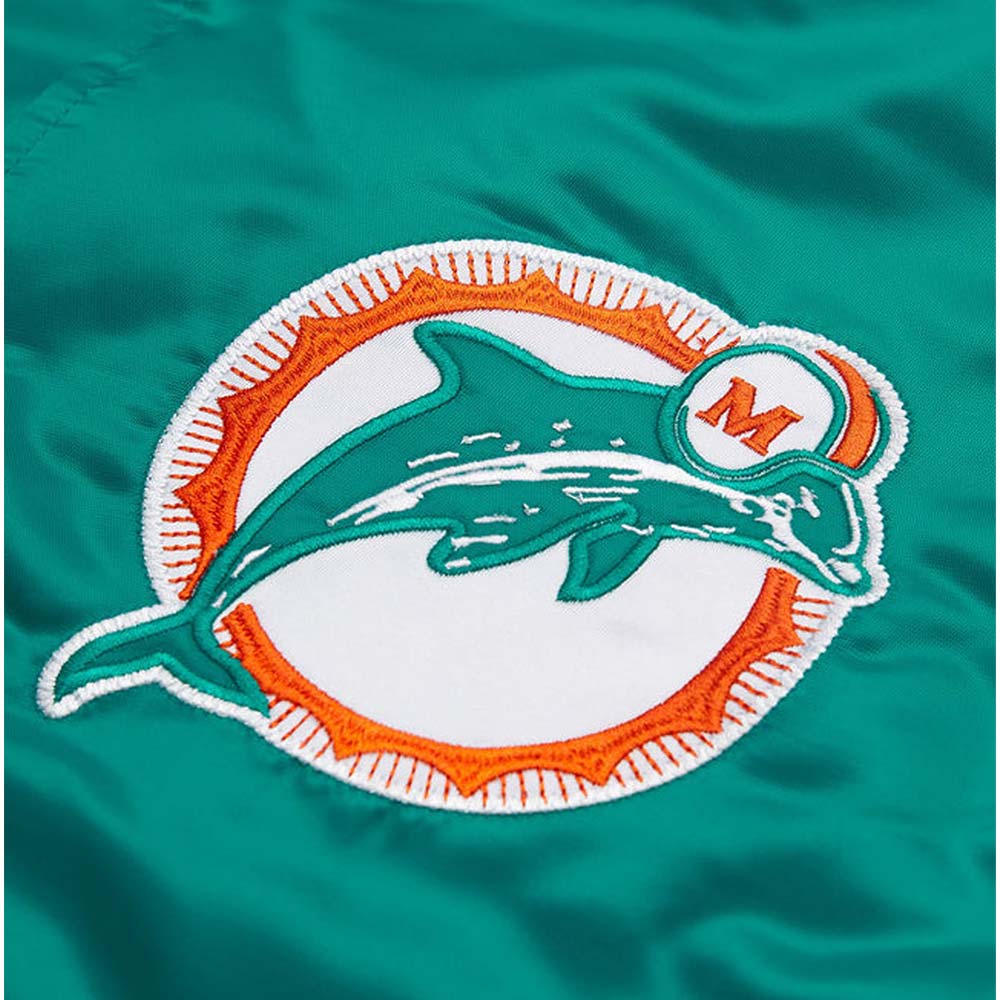 Miami Dolphins Teal Bomber Jacket Miami Dolphins Teal Bomber Jacket - Image 3