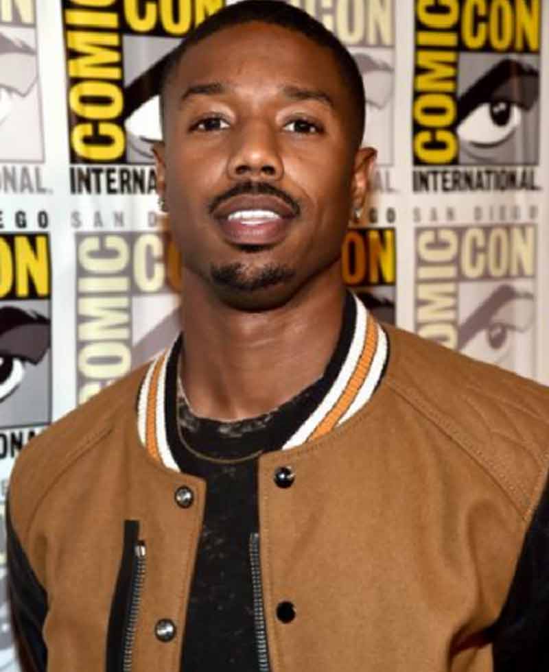 Comic Con Michael B Jordan Varsity Jacket Comic Con Michael B Jordan Varsity Jacket - Image 3