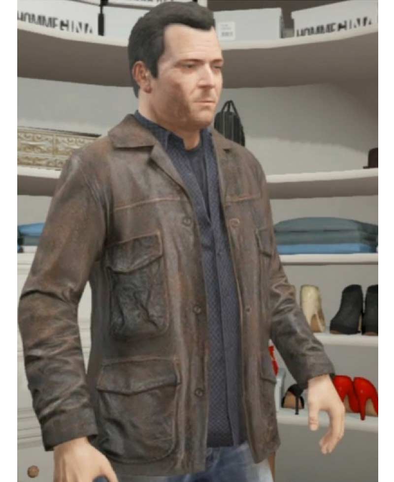 GTA 5 Michael Leather Jacket GTA 5 Michael Leather Jacket - Image 2