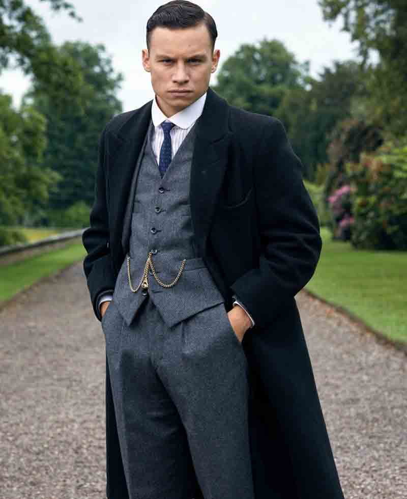 Michael Gray Peaky Blinders Black Coat Michael Gray Peaky Blinders Black Coat - Image 3