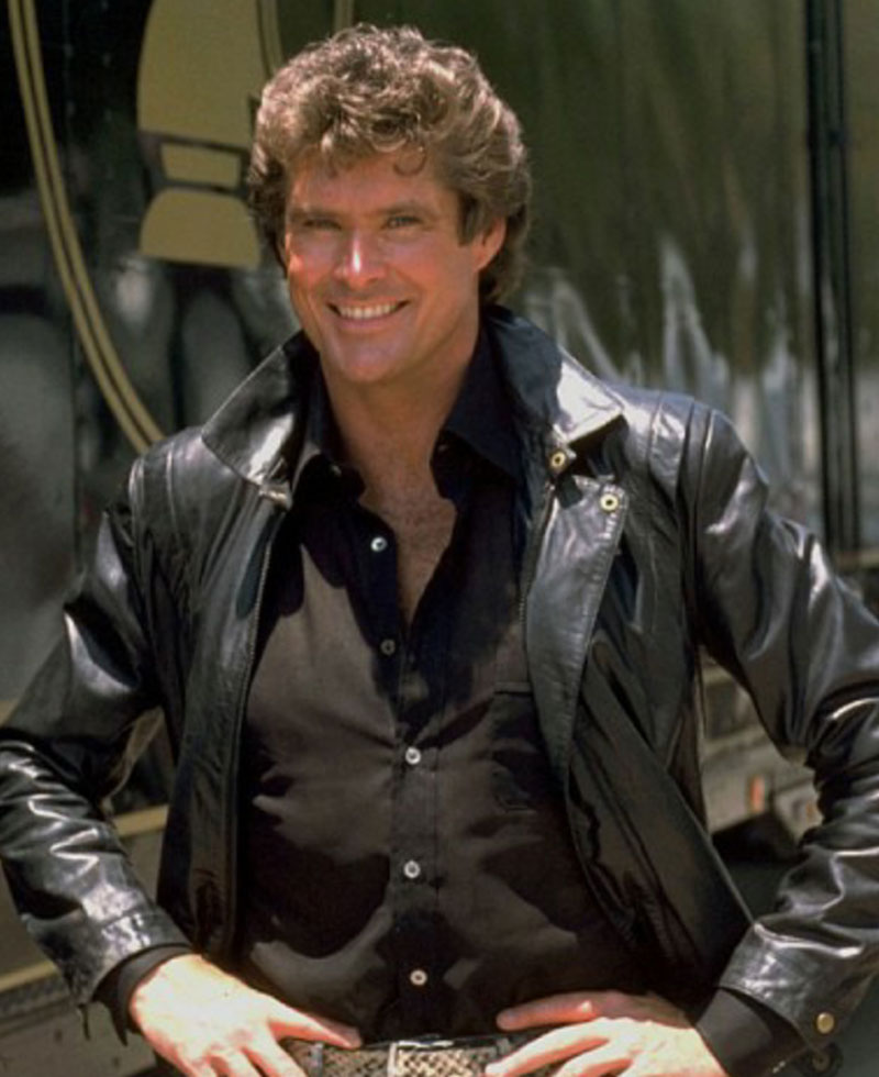 David Hasselhoff Knight Rider Leather Jacket david hasselhoff knight rider leather jacket