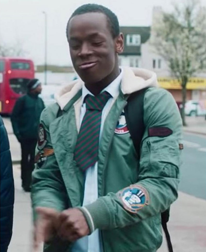 Micheal Ward Blue Story Green Jacket Micheal Ward Blue Story Green Jacket - Image 4
