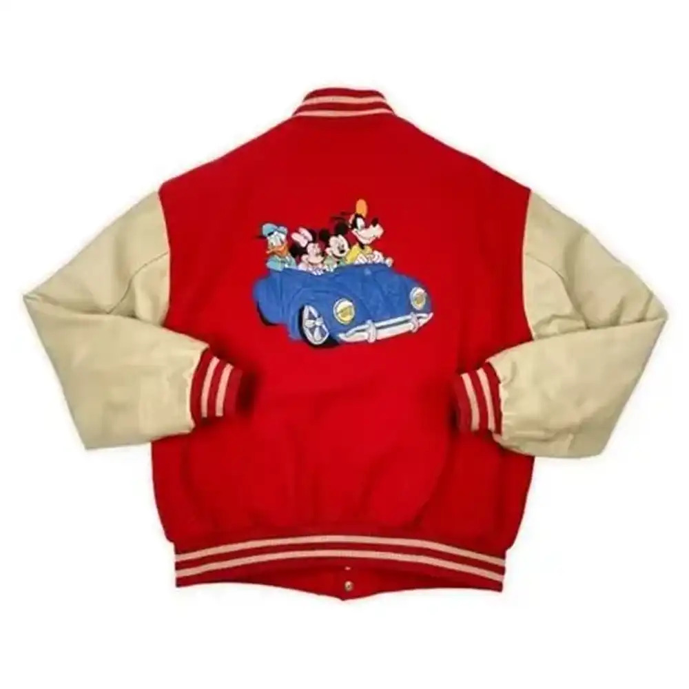 Mickey Mouse Varsity Red Jacket Mickey Mouse Varsity Red Jacket - Image 2