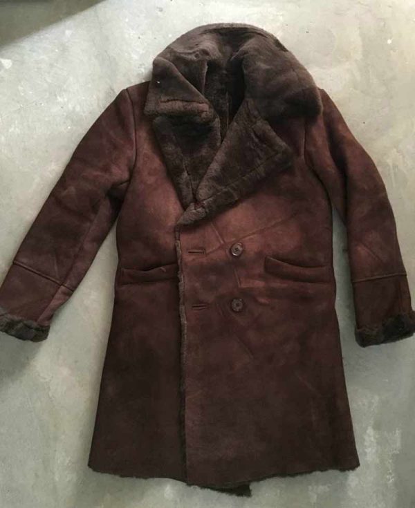 Brad Pitt Snatch Shearling Coat
