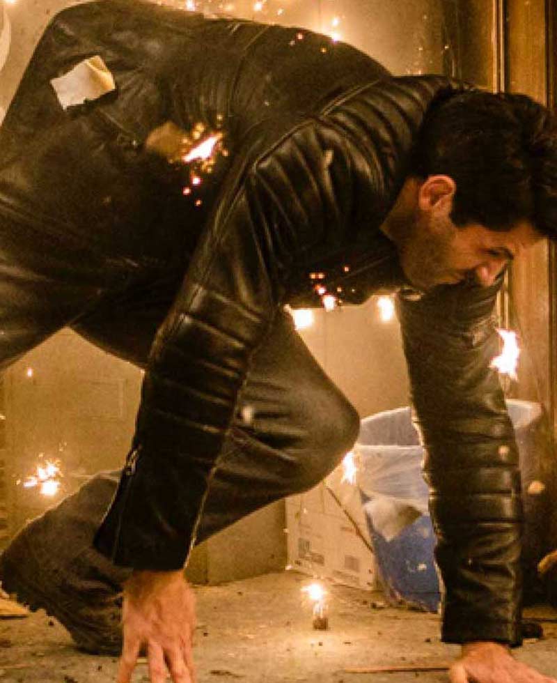 Scott Adkins Accident Man Leather Jacket Scott Adkins Accident Man Leather Jacket - Image 3