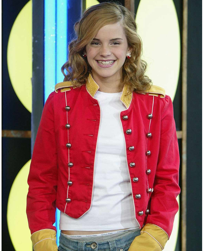 Emma Watson Red and Yellow Jacket Emma Watson Red and Yellow Jacket - Image 3