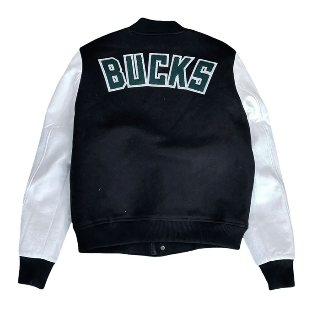 Milwaukee Bucks Letterman Jacket Milwaukee Bucks Letterman Jacket - Image 6