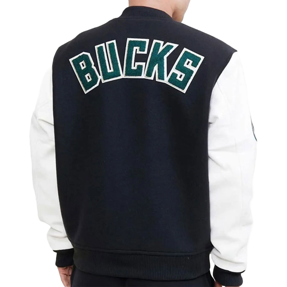 Milwaukee Bucks Letterman Jacket Milwaukee Bucks Letterman Jacket - Image 2