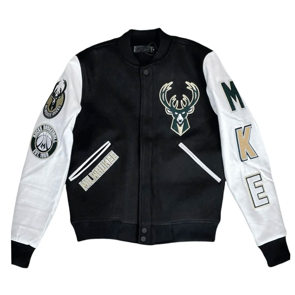 Milwaukee Bucks Letterman Jacket Milwaukee Bucks Letterman Jacket - Image 5