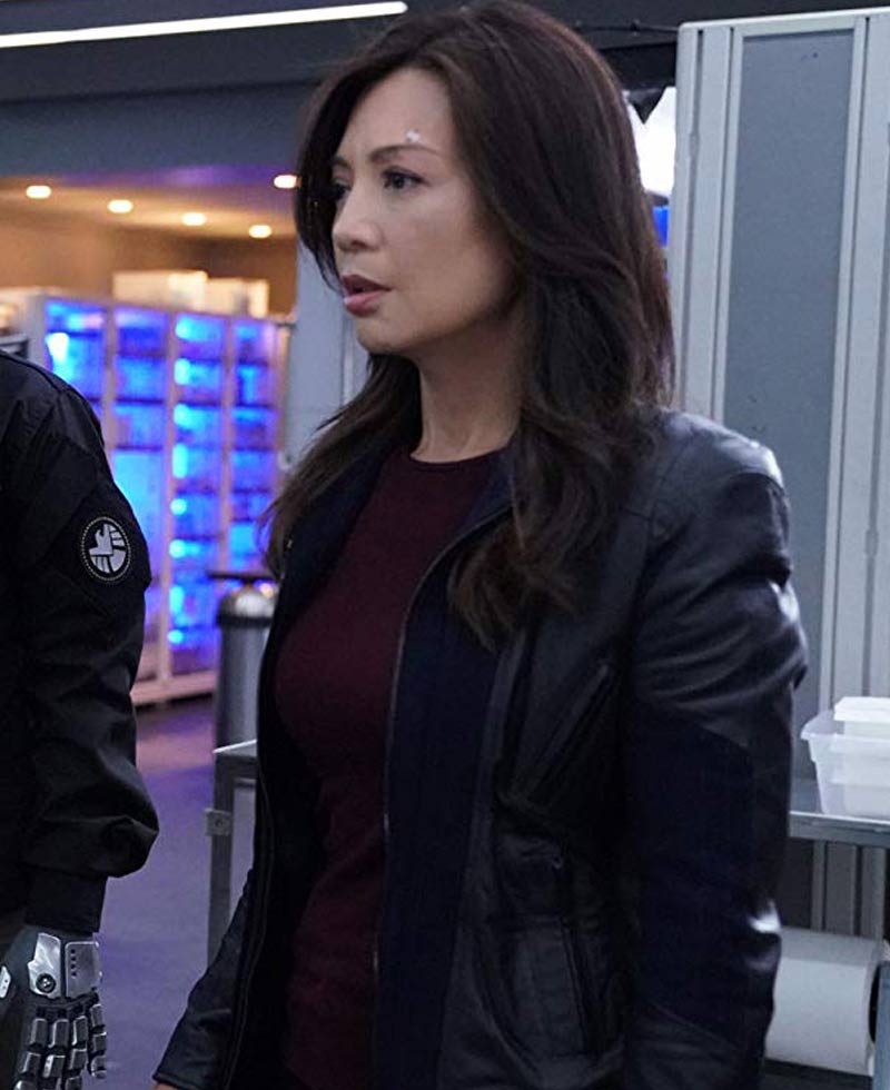 Ming-Na Wen Agents of Shield Blue Jacket Ming-Na Wen Agents of Shield Blue Jacket - Image 3