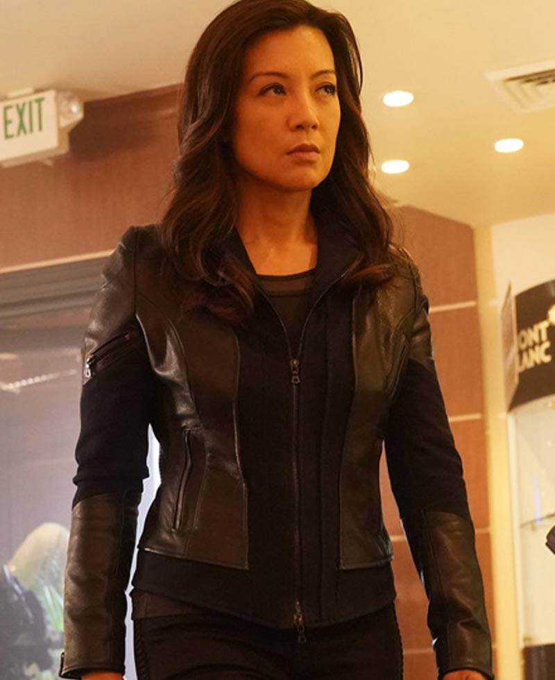 Ming-Na Wen Agents of Shield Blue Jacket Ming-Na Wen Agents of Shield Blue Jacket