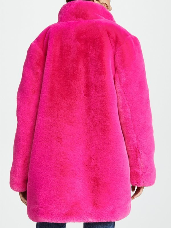 Miss Americana Taylor Swift Fur Pink Coat Miss Americana Taylor Swift Fur Pink Coat - Image 6