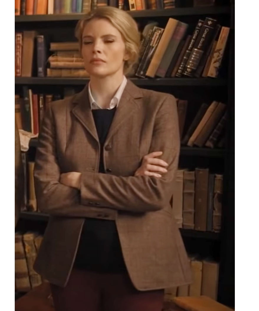 Miss Willoughby and the Haunted Bookshop Cotton Nathalie Cox Blazer
