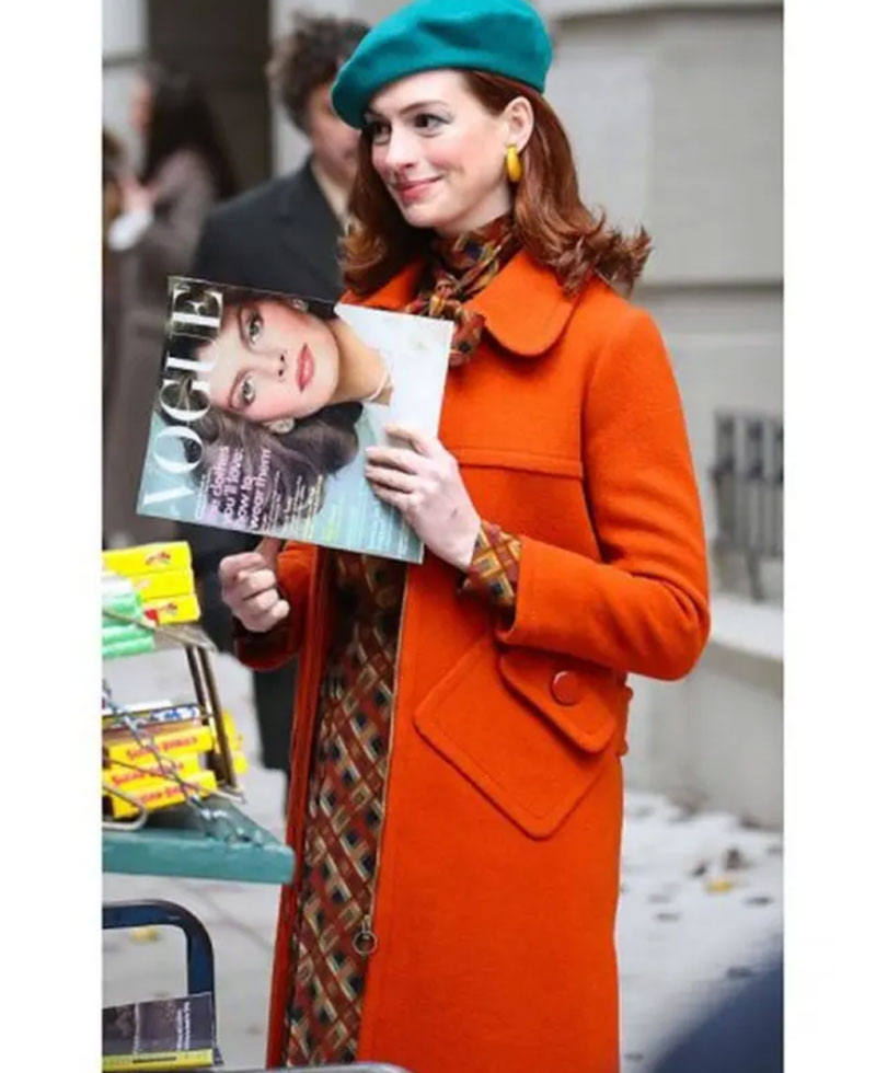 Modern Love Anne Hathaway Wool Coat Modern Love Anne Hathaway Wool Coat - Image 2