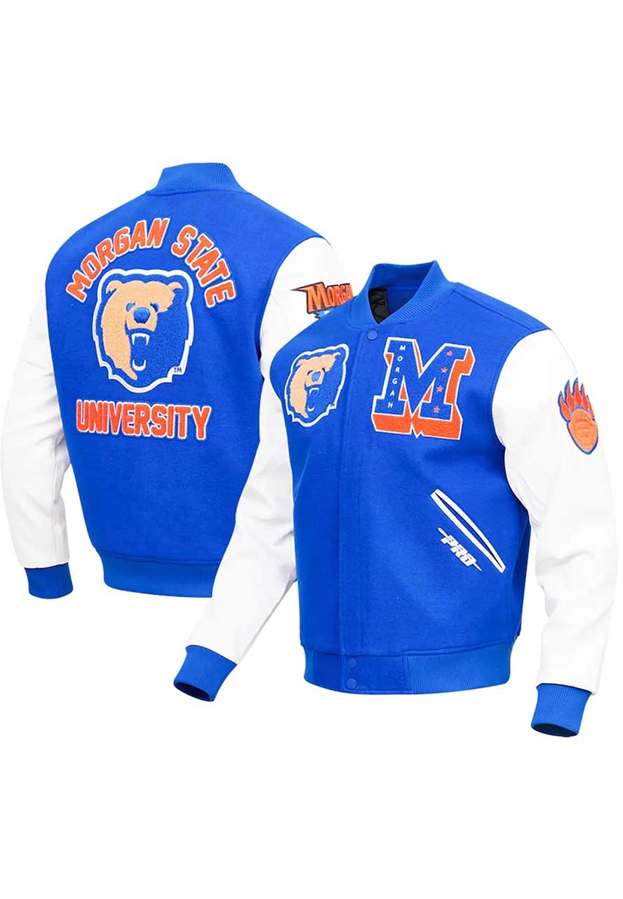 Morgan State Bears Royal Blue Varsity Jacket Morgan State Bears Royal Blue Varsity Jacket - Image 3