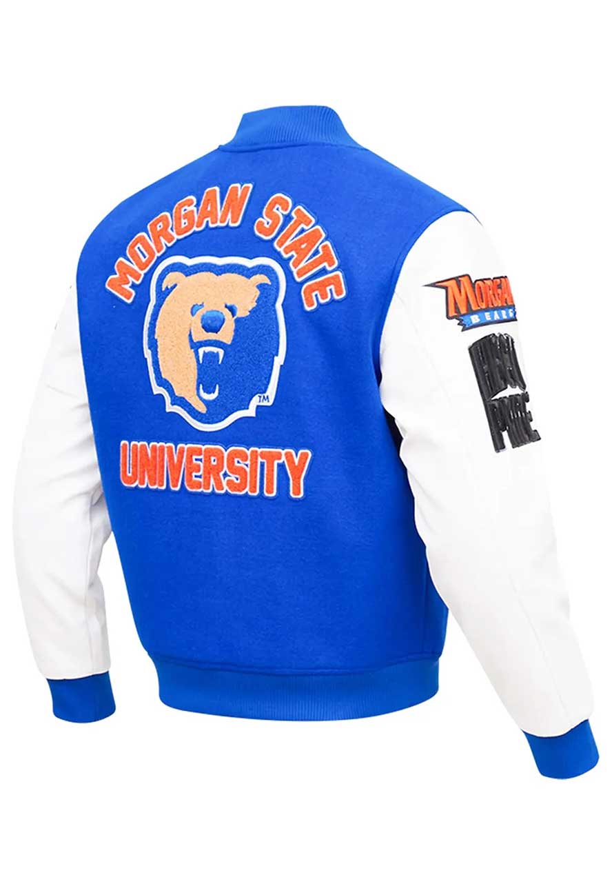 Morgan State Bears Royal Blue Varsity Jacket Morgan State Bears Royal Blue Varsity Jacket - Image 2