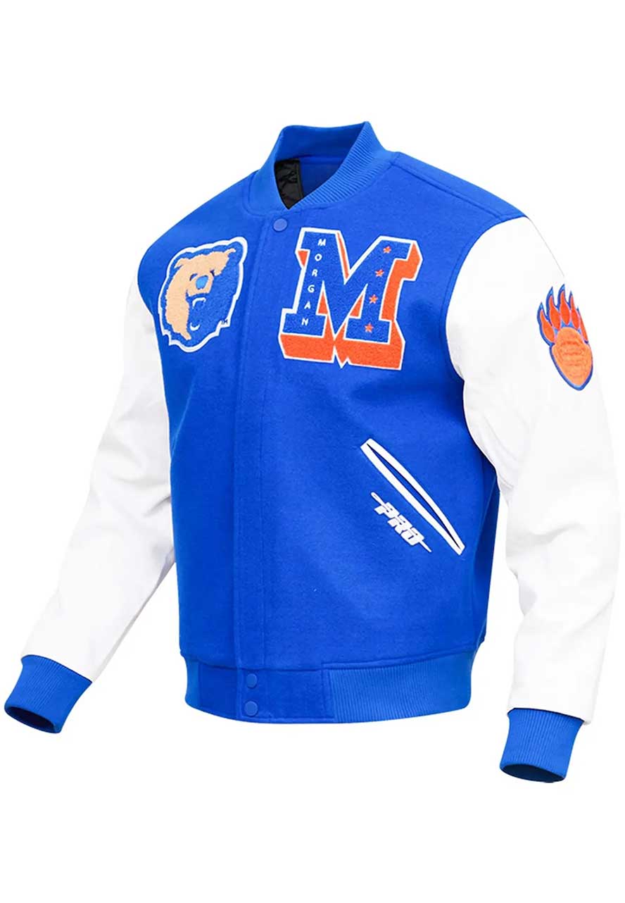 Morgan State Bears Royal Blue Varsity Jacket Morgan State Bears Royal Blue Varsity Jacket