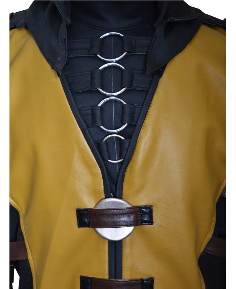 Hanzo Hasashi Mortal Kombat Scorpion Hoodie Vest Hanzo Hasashi Mortal Kombat Scorpion Hoodie Vest - Image 5