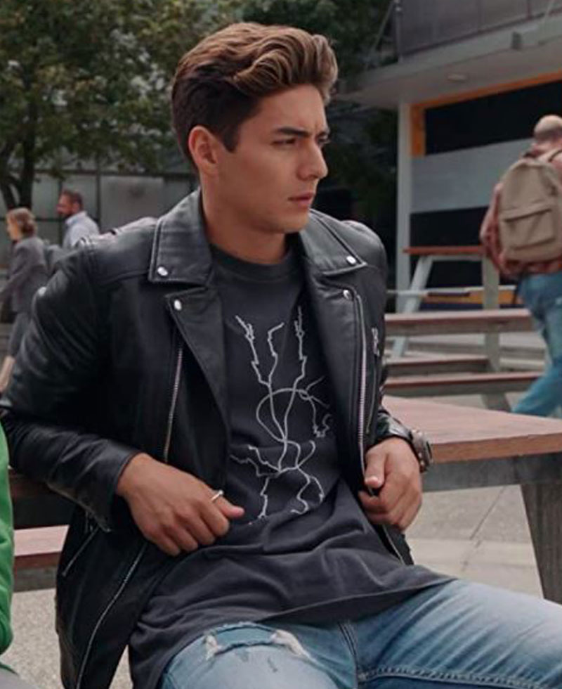 Power Rangers Dino Fury Chance Perez Biker Leather Jacket Power Rangers Dino Fury Chance Perez Biker Leather Jacket - Image 4