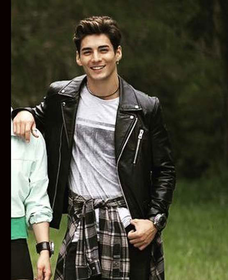 Power Rangers Dino Fury Chance Perez Biker Leather Jacket Power Rangers Dino Fury Chance Perez Biker Leather Jacket