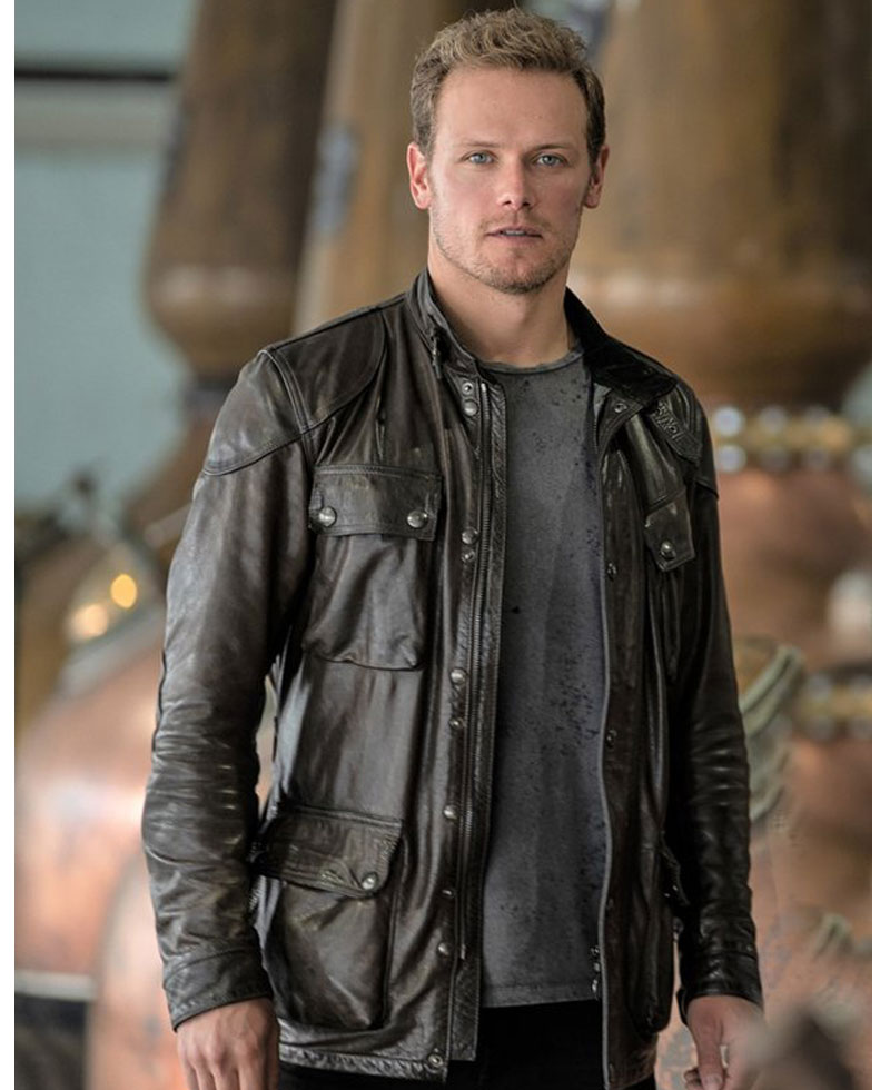 Men in Kilts A Roadtrip with Sam Heughan Motorcycle Jacket Men in Kilts A Roadtrip with Sam Heughan Motorcycle Jacket - Image 2
